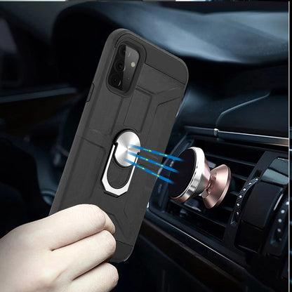 For Samsung Galaxy S9 /S9 Plus Cases with Stand Kickstand Ring Holder [360° Rotating] Armor Dual Layer Work with Magnetic Car Mount  Phone Case Cover