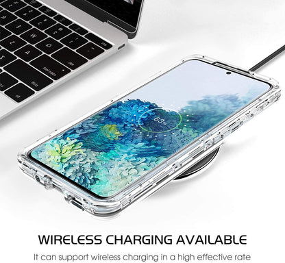 For Apple iPhone 13 Pro Max (6.7") Heavy Duty Rugged 3 in 1 Hybrid Shockproof Full Body Bumper Durable [Military Grade] Transparent Protective  Phone Case Cover