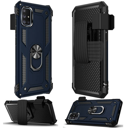 For Samsung Galaxy A71 5G with Belt Clip Holster Ring Stand Holder, Military Grade Fit for Magnetic Car Mount Shockproof Hybrid Rugged  Phone Case Cover