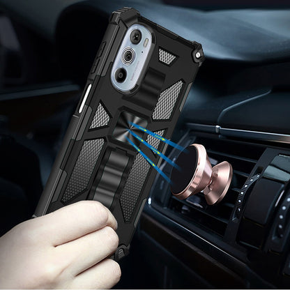 For Motorola Edge+ 2022 /Edge Plus Heavy Duty Stand Hybrid TPU Shockproof Rugged Protective with Built-in Kickstand  Phone Case Cover
