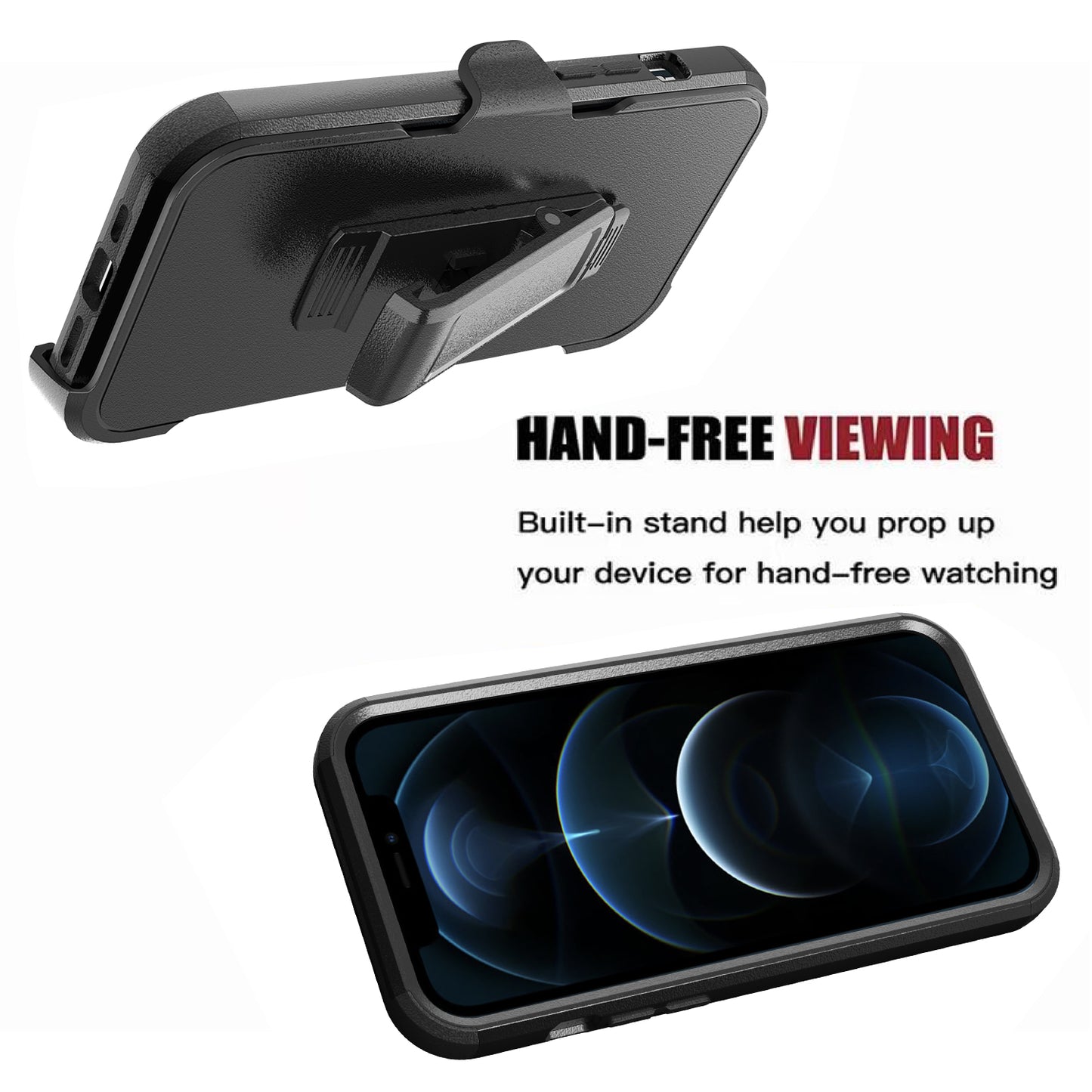 For Samsung Galaxy A33 5G Hybrid Rugged Shockproof 3-Layer Military Tough Heavy Duty with Swivel Belt Clip Kickstand & Holster  Phone Case Cover