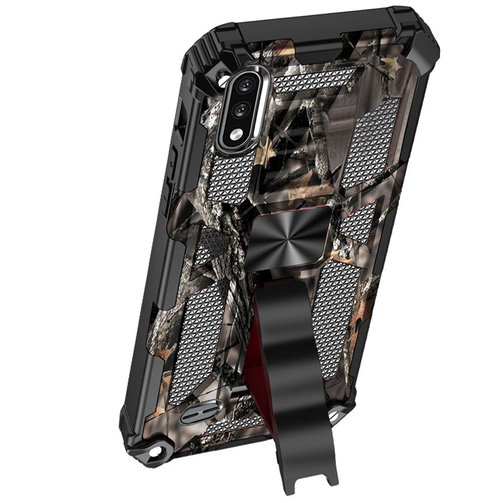 For Samsung Galaxy A71 5G Heavy Duty Hybrid Camouflage [Military Grade] Rugged Protective Fit Magnetic Car Mount Stand  Phone Case Cover