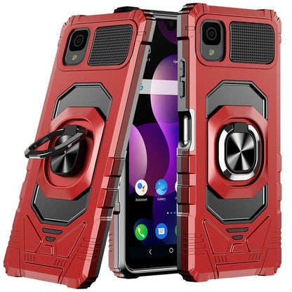 For TCL 30 LE T602DL /TCL 30z Hybrid 2in1 Dual Layer with Rotate Magnetic Ring Stand Holder Kickstand, Rugged Shockproof  Phone Case Cover