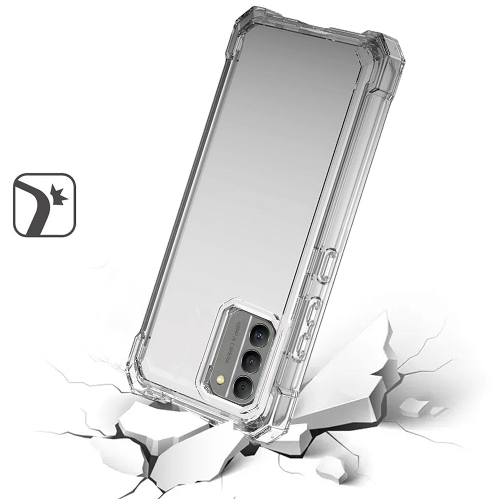 For Nokia G400 5G Clear Gradient Hybrid Thick Guard Shockproof Dual Layer Hard PC + TPU Bumper Frame Armor  Phone Case Cover