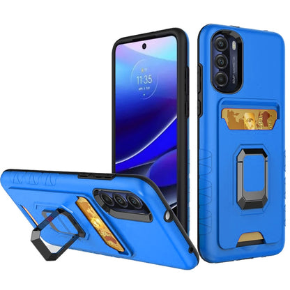 For Motorola Moto G Stylus 5G 2022 Wallet Case Designed with Credit Card Holder & Kickstand Ring Heavy Duty Hybrid  Phone Case Cover