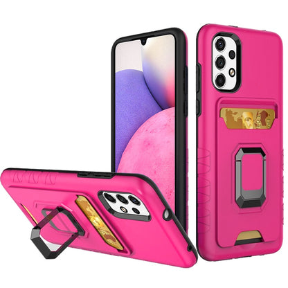 For Samsung Galaxy A33 5G Wallet Case Designed with Credit Card ID Holder & Stand Kickstand Ring Heavy Duty Hybrid Armor  Phone Case Cover