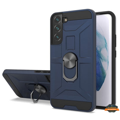 For Samsung Galaxy S22+ Plus Hybrid Ring Stand [360° Rotatable Ring Holder Magnetic Kickstand] Armor Shockproof TPU Rubber  Phone Case Cover