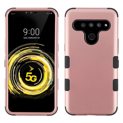 For LG V50 Thinq Hybrid Dual Layer Hard PC Cases Shockproof TPU Rugged Bumper  Phone Case Cover