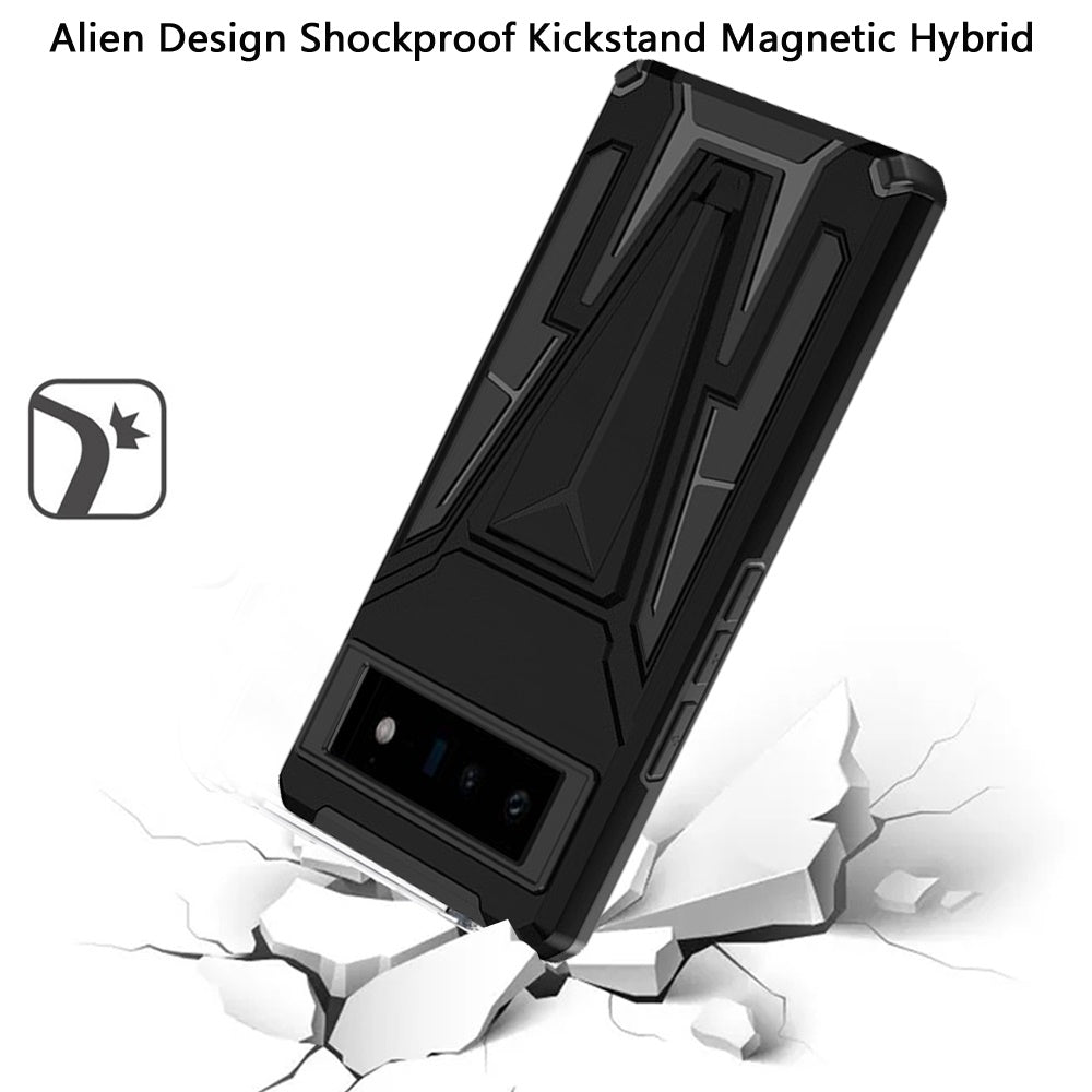 For Samsung Galaxy A12 5G Heavy Duty Protection Hybrid Built-in Kickstand Rugged Shockproof Military Grade Dual Layer Full Body  Phone Case Cover