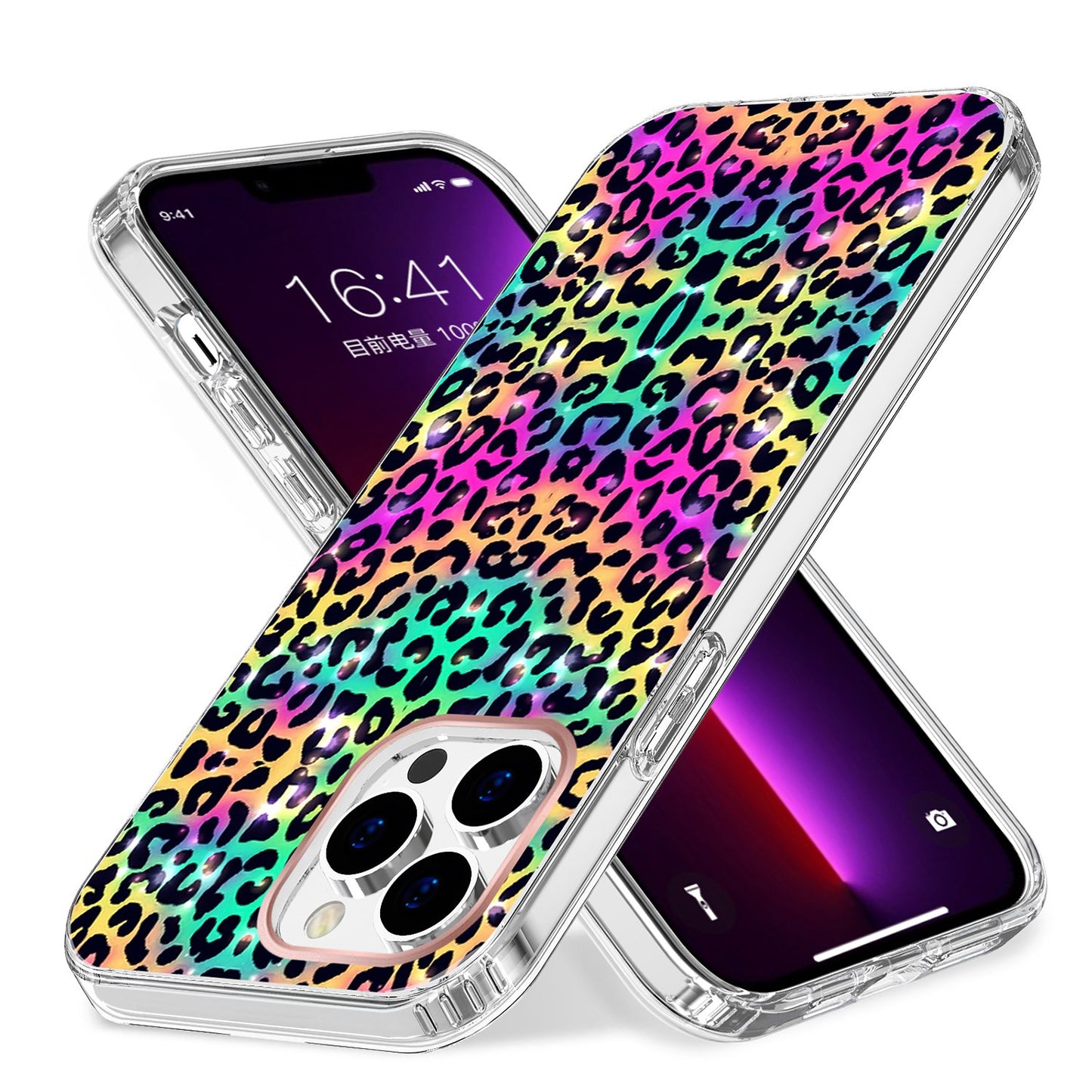 For Apple iPhone 14 (6.1") Creative Stylish Fashion Design Hybrid Rubber TPU Hard PC Shockproof Slim Fit  Phone Case Cover