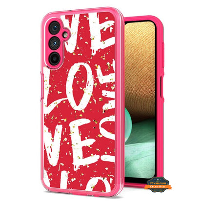 For Motorola Moto G Play 2023 Pattern Design Bling Glitter Shockproof Hybrid Soft TPU Frame and Hard PC Back Slim  Phone Case Cover