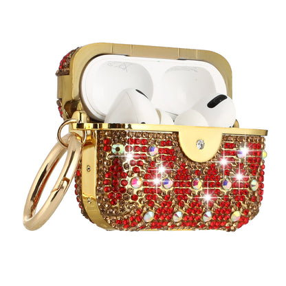 For Apple AirPods 3 (2021) Royal Design Sparkly Diamonds Shockproof Bling Rhinestone Glitter with Keychain Carrying