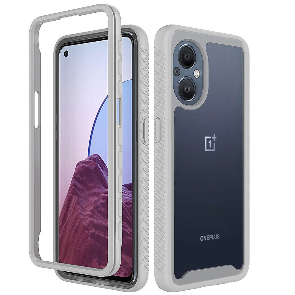 For OnePlus Nord N20 5G Clear Dual Layer Tuff Rugged Bumper Frame Heavy Duty Hybrid Shockproof Rubber TPU Defender  Phone Case Cover