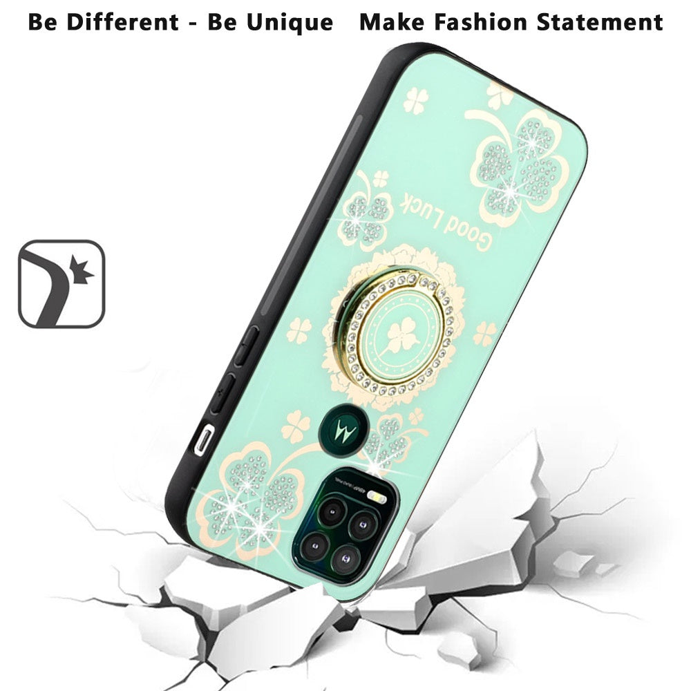 For Apple iPhone 11 (6.1")3D Diamond Bling Sparkly Glitter Ornaments Engraving Hybrid Armor Metal Fashion  Phone Case Cover