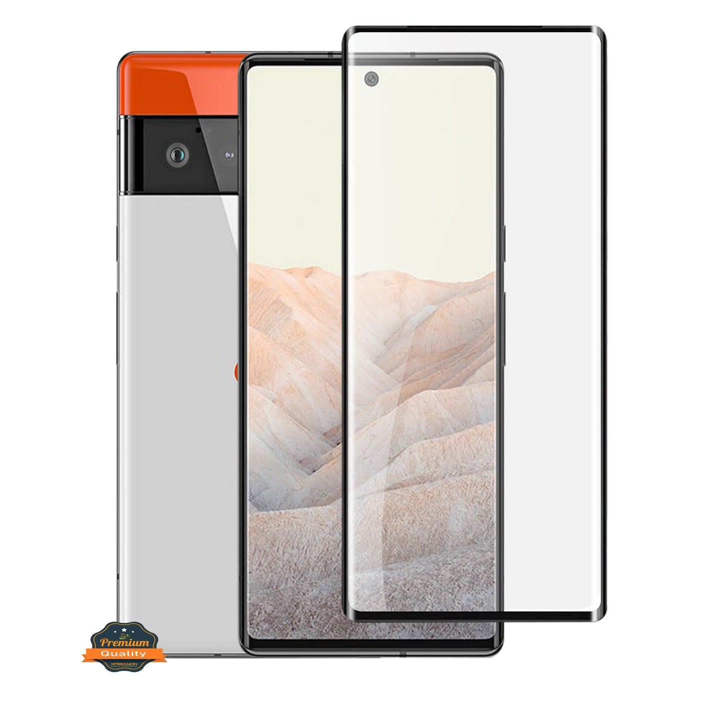 For Samsung Galaxy S22 Premium Tempered Glass Screen Protector Designed to allow full functionality Fingerprint Unlock 3D Curved Edge Glass Full coverage Clear Black Screen Protector