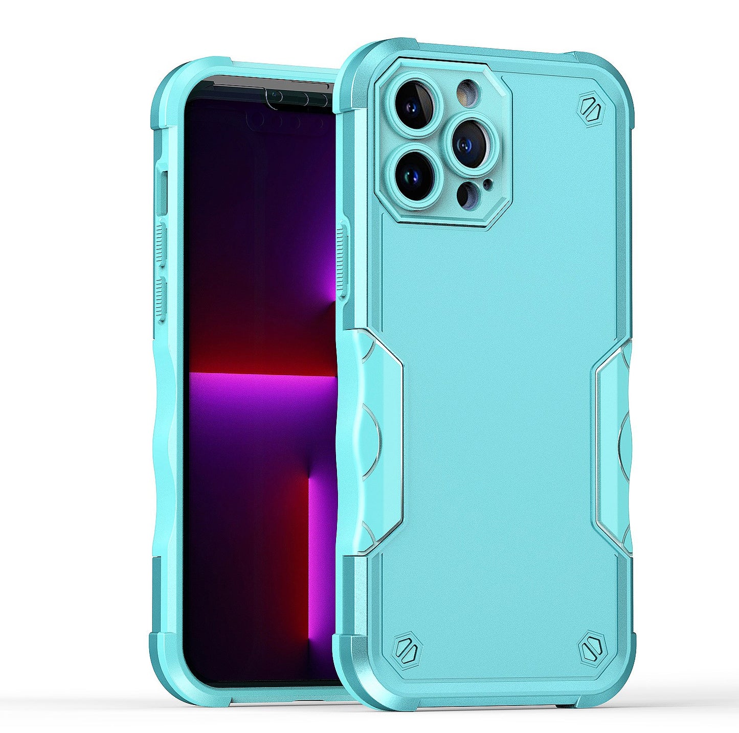 For Apple iPhone 11 (6.1") Slim Tough Shockproof Hybrid Heavy Duty Dual Layer TPU Bumper Rugged Rubber Defend Armor  Phone Case Cover