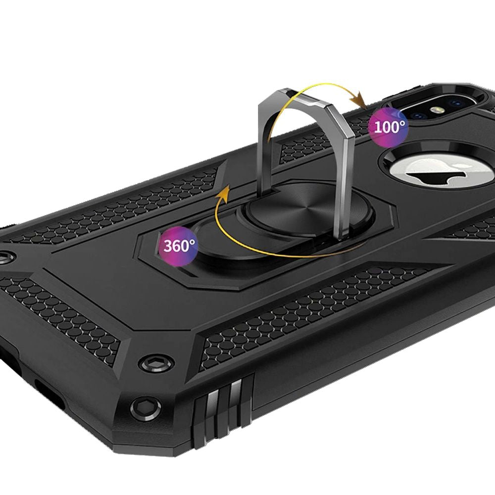 For Samsung Galaxy A23 5G Military Grade Rugged Dual Layers Hard PC + TPU Shockproof Hybrid with Ring Kickstand  Phone Case Cover