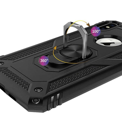 For Samsung Galaxy A23 5G Military Grade Rugged Dual Layers Hard PC + TPU Shockproof Hybrid with Ring Kickstand  Phone Case Cover