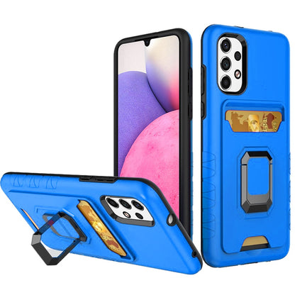 For Samsung Galaxy A33 5G Wallet Case Designed with Credit Card ID Holder & Stand Kickstand Ring Heavy Duty Hybrid Armor  Phone Case Cover
