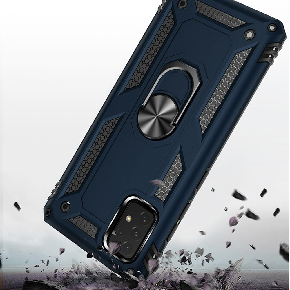 For Samsung Galaxy A23 5G Military Grade Rugged Dual Layers Hard PC + TPU Shockproof Hybrid with Ring Kickstand  Phone Case Cover