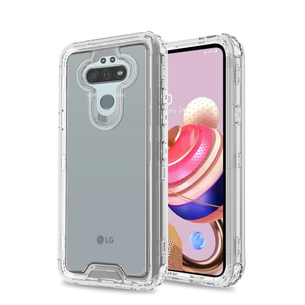 For Apple iPhone 13 (6.1") Heavy Duty Rugged 3 in 1 Hybrid Shockproof Full Body Bumper Durable [Military Grade] Transparent Protective  Phone Case Cover