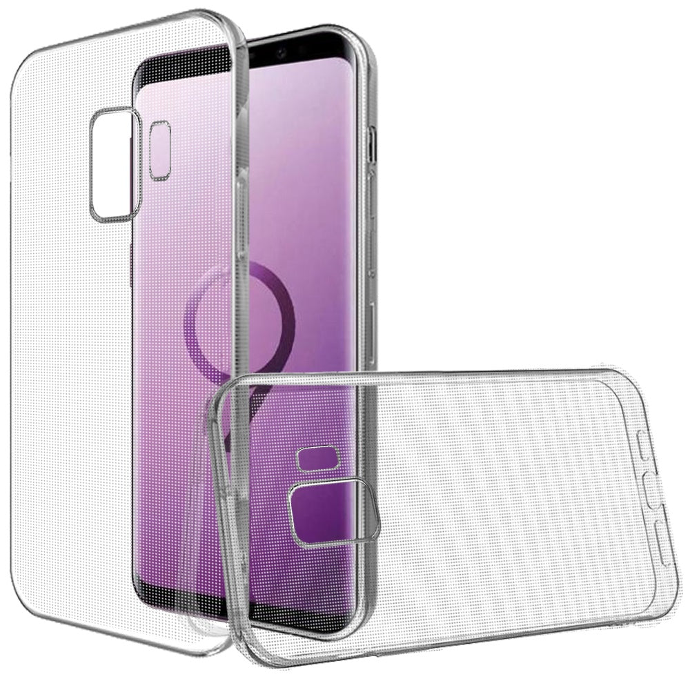 For Samsung Galaxy S9 /S9 Plus Hybrid Transparent TPU Rubber Silicone Simple Basic Minimalistic Gel Shockproof Protective Clear Phone Case Cover