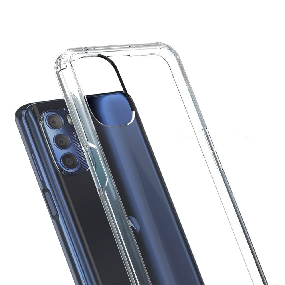 For Motorola Moto G Stylus 2022 4G Hybrid Slim Crystal Clear Transparent Shock-Absorption with TPU + Hard PC Back Frame  Phone Case Cover