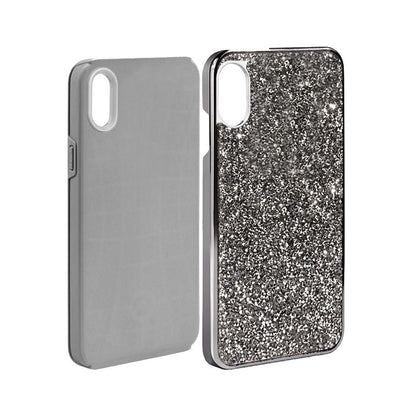 For Apple iPhone XR Bling Rhinestone Diamond Shiny Glitter Hybrid Dual Layer Defender Rugged Hard PC TPU Rubber Protective  Phone Case Cover