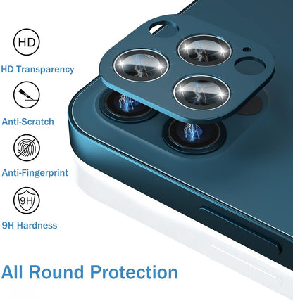 For Apple iPhone 14 (6.1") Camera Lens Protector Back Tempered Glass Camera [9H Clear Glass] [Case Friendly] Red Screen Protector