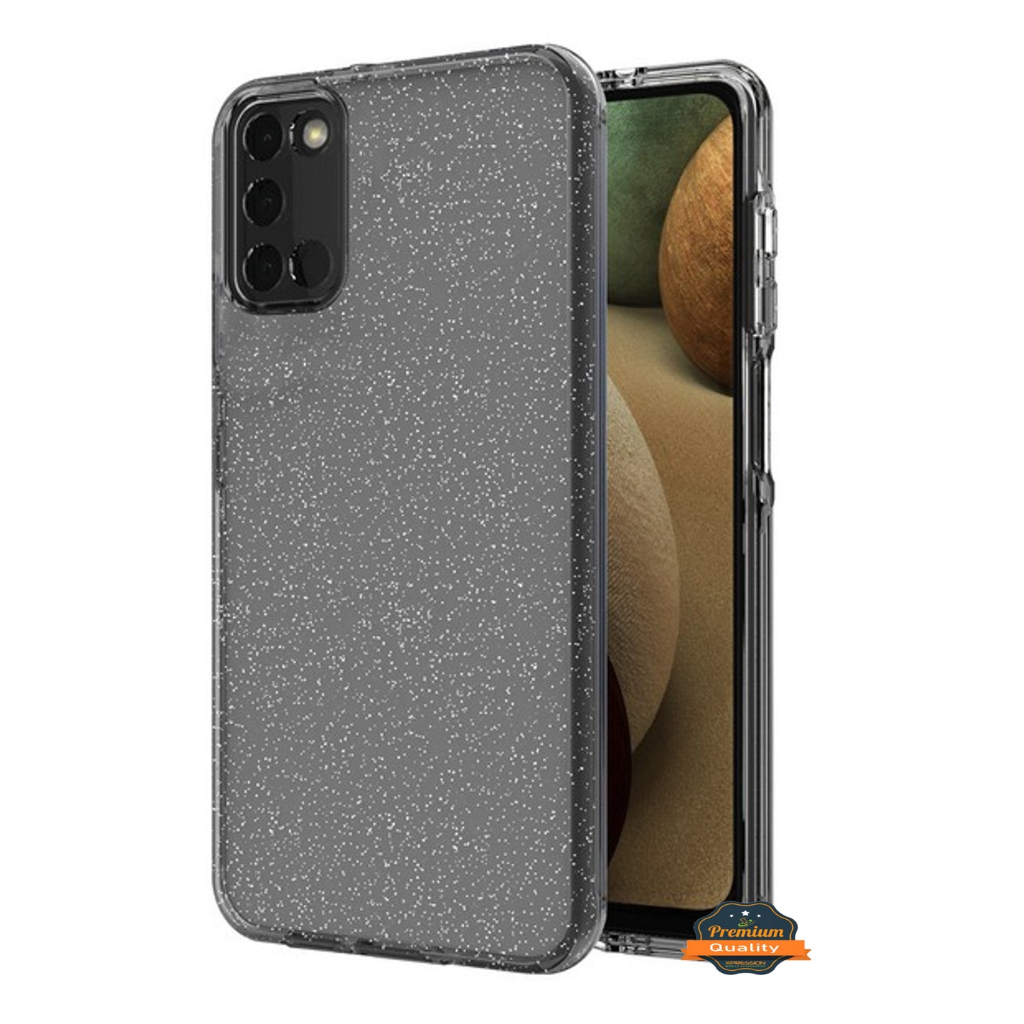 For Samsung Galaxy A03S Glitter Sparkle Bling Shiny Thin Slim Hybrid Shockproof Rubber Silicone Soft TPU Gel Protective  Phone Case Cover