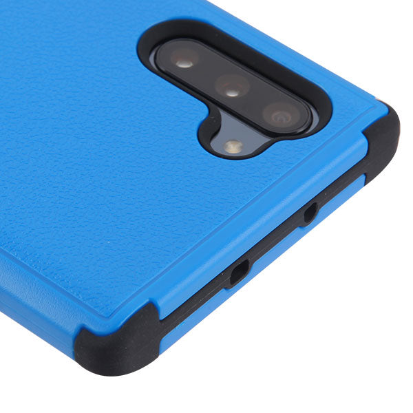 For Samsung Galaxy S10 5G (6.7") Hybrid Three Layer Hard PC Shockproof Heavy Duty TPU Rubber Anti-Drop Blue Phone Case Cover