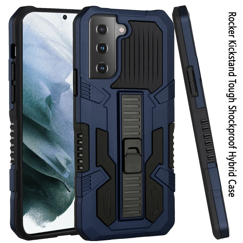 For Samsung Galaxy S22 Hybrid Tough Rugged [Shockproof] Dual Layer Protective with Kickstand Military Grade Hard PC + TPU  Phone Case Cover
