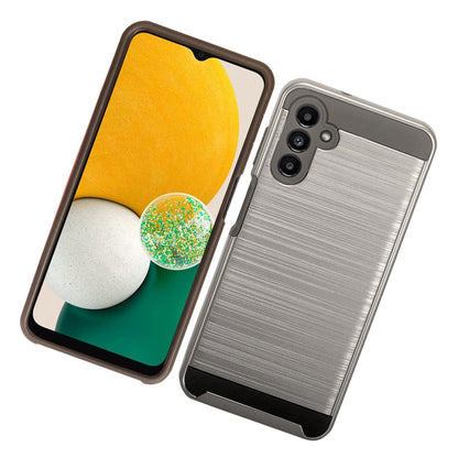 For Samsung Galaxy A13 5G Brushed Texture Slim Hybrid Shockproof Dual Layer Hard PC TPU Silicone Armor Rugged Protective  Phone Case Cover