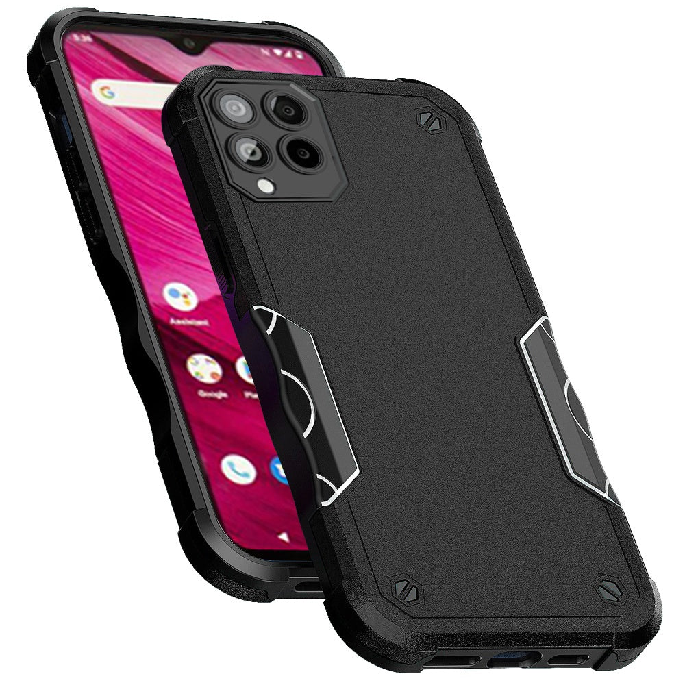 For T-Mobile Revvl 6 Pro 5G /Revvl 6 5G Tough Shockproof Hybrid Heavy Duty Dual Layer TPU Bumper Rugged Rubber Defend  Phone Case Cover