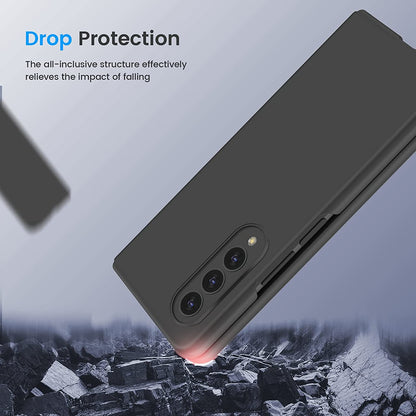 For Samsung Galaxy Z Fold 4 5G Transparent Full Body with Built-in Screen Protector Hard PC Ultra-Thin Shockproof Protective  Phone Case Cover