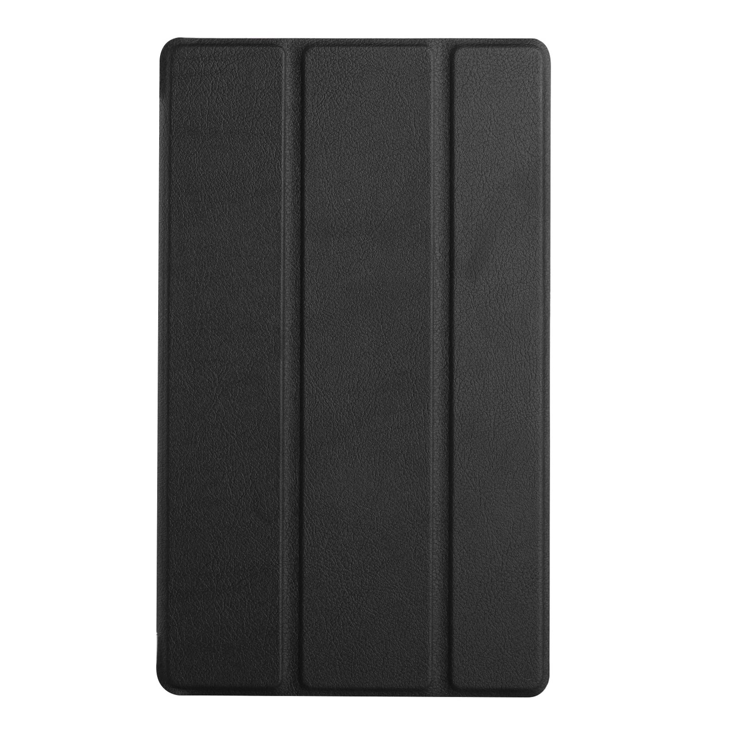 Case for Samsung Galaxy Tab S6 Lite 10.4" Thin Lightweight Trifold Stand Magnetic Closure PU Leather Hard Folio Hybrid Protective Tablet Black Tablet Cover