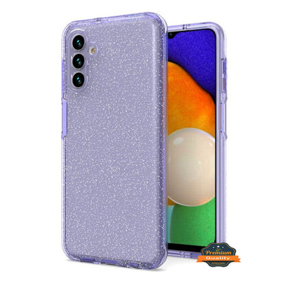 For Samsung Galaxy A13 5G Glitter Sparkle Bling Shiny Thin Ultra Slim Hybrid Shockproof Rubber Silicone Soft TPU Gel Protective  Phone Case Cover