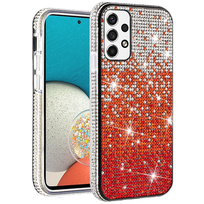 For Samsung Galaxy A53 5G Glitter Bling Ultra Thin Hybrid Sparkle Diamond Rhinestone Shiny Full Cover Crystal Stones Back  Phone Case Cover