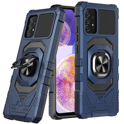For Samsung Galaxy A23 5G Hybrid Dual Layer with Rotate Magnetic Ring Stand Holder Kickstand, Rugged TPU Shockproof  Phone Case Cover