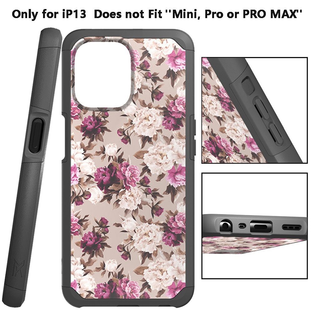 For Apple iPhone 13 / Pro Max Graphic Design Pattern Hard PC Soft TPU Silicone Protection Hybrid Shockproof Armor Rugged Bumper  Phone Case Cover