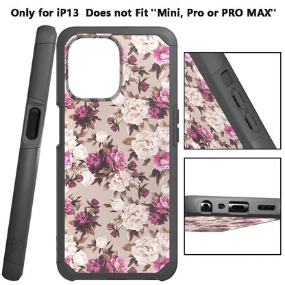 For Apple iPhone 13 / Pro Max Graphic Design Pattern Hard PC Soft TPU Silicone Protection Hybrid Shockproof Armor Rugged Bumper  Phone Case Cover