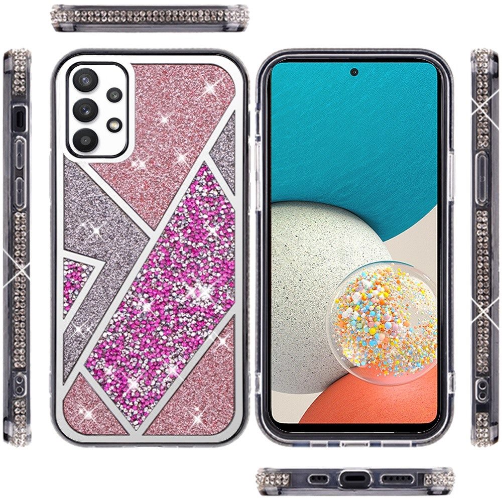 For Samsung Galaxy A53 5G Glitter Bling Diamond Rhinestone Sparkly Bumper Fashion Shiny Fancy Cases Hybrid Rugged  Phone Case Cover