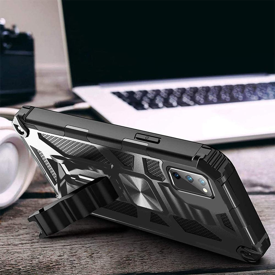For Apple iPhone 13 /Pro Max Mini Cases with Invisible Kickstand Stand Dual Layer Hybrid Defender Military Grade Shockproof Heavy Duty Hard PC + TPU  Phone Case Cover