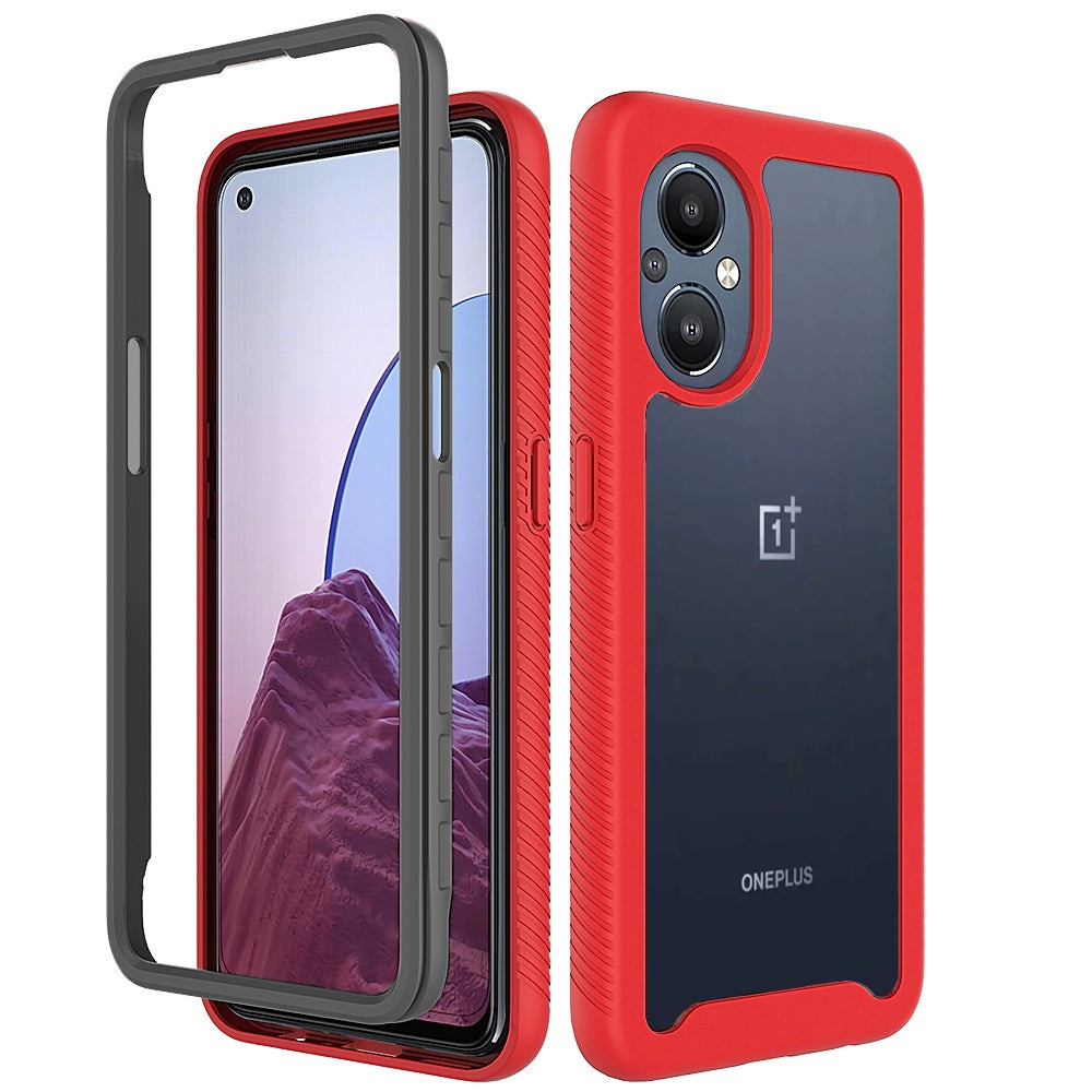 For OnePlus Nord N20 5G Clear Dual Layer Tuff Rugged Bumper Frame Heavy Duty Hybrid Shockproof Rubber TPU Defender  Phone Case Cover