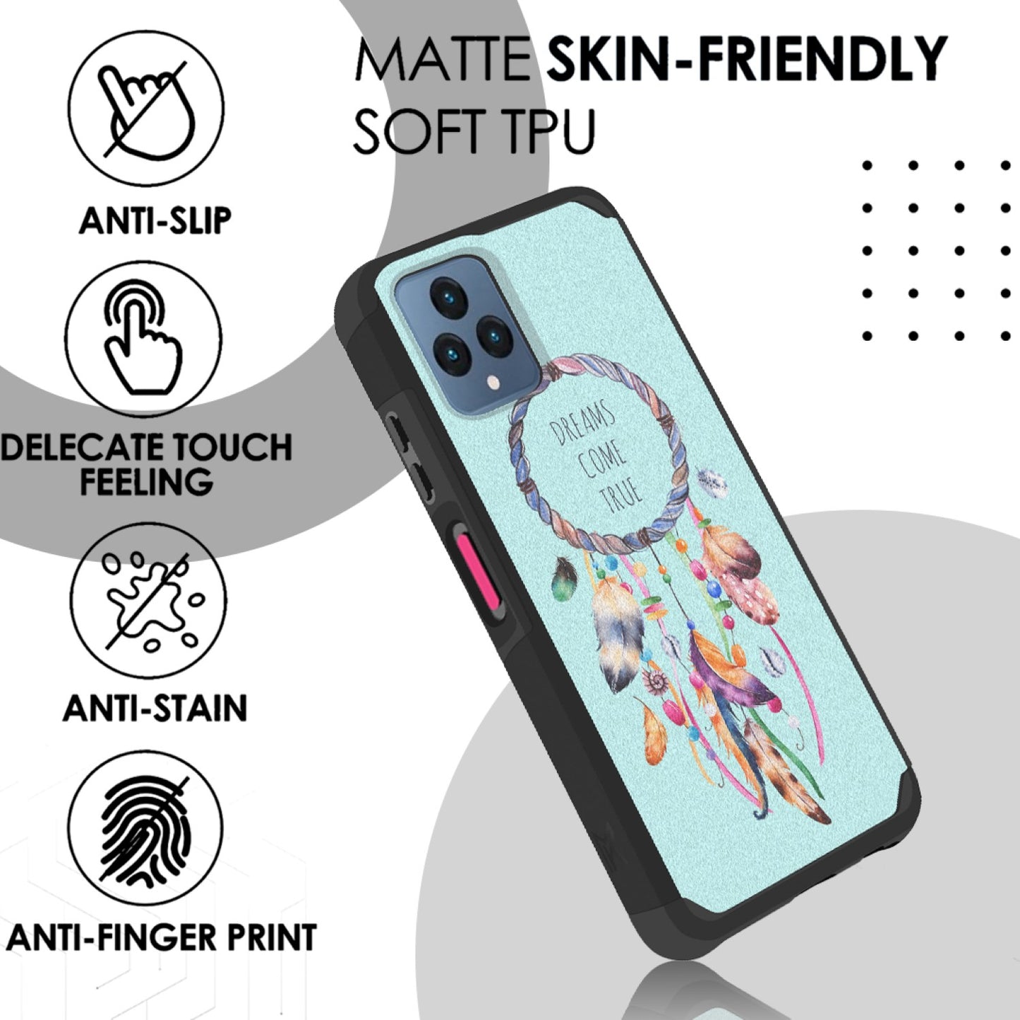 For Motorola Moto G Play 2023 Graphic Design Stylish Pattern Hard TPU Tough Hybrid Shockproof Armor Frame  Phone Case Cover