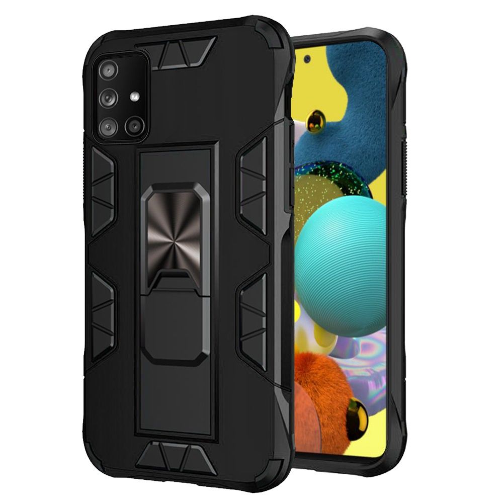 For Samsung Galaxy A02S Hybrid Magnetic Slide Ring Stand fit Car Mount Grip Holder Full Body Heavy Duty Rugged Military Grade  Phone Case Cover