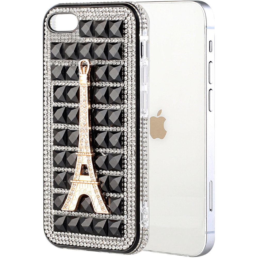 For Apple iPhone SE 2022 /SE 2020/8/7 Fashion Luxury 3D Bling Diamonds Rhinestone Jeweled Ornament Crystal Hybrid Hard  Phone Case Cover