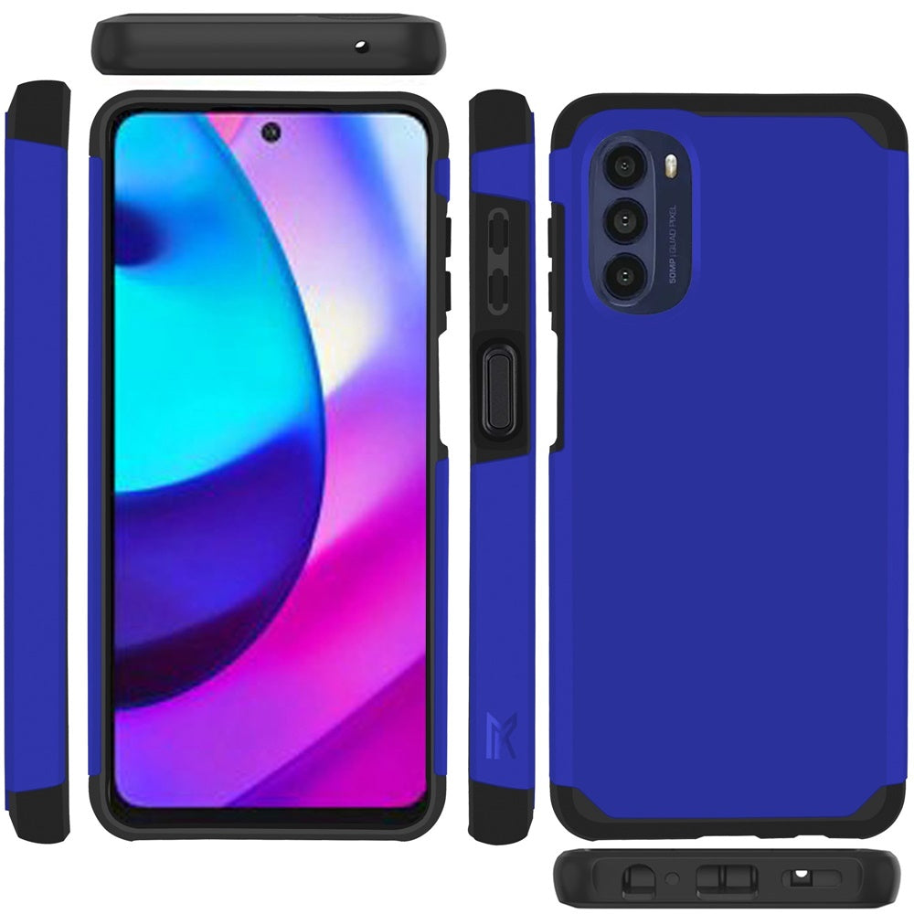 For Motorola Moto G 5G 2022 Slim Corner Protection Shock Absorption Hybrid Dual Layer Hard TPU Rubber Armor Defender  Phone Case Cover