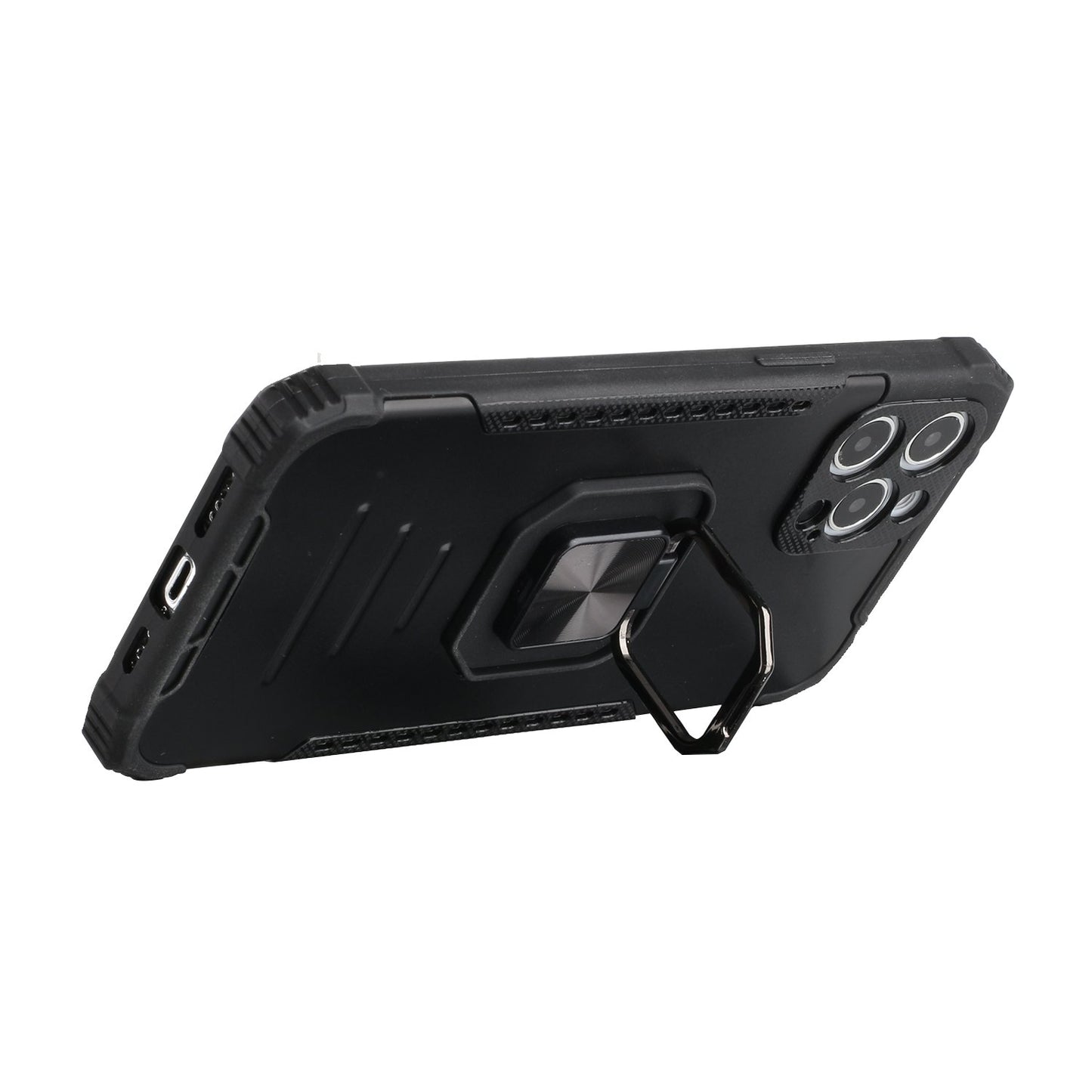 For Apple iPhone 11 (6.1") Hybrid with Stand Magnetic Ring Kickstand Bumper Shockproof Armor Heavy Duty Military Grade  Phone Case Cover