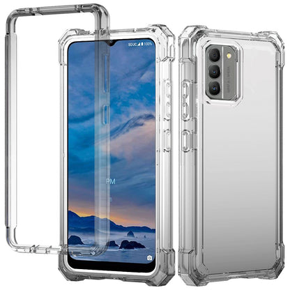 For Nokia G400 5G Clear Gradient Hybrid Thick Guard Shockproof Dual Layer Hard PC + TPU Bumper Frame Armor  Phone Case Cover